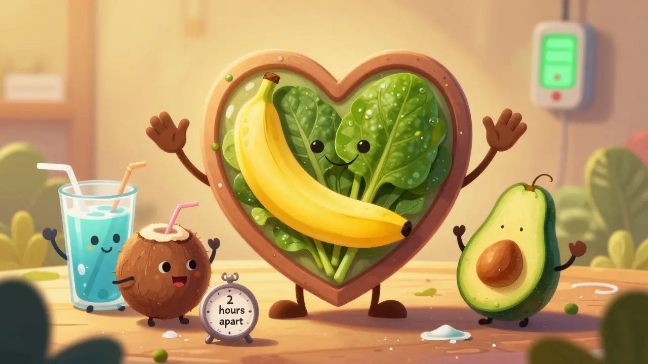 A heart protected by balanced foods, with clock and blood test monitor nearby, all in friendly Disney illustration style.